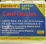 Filing Guide A to Z Index